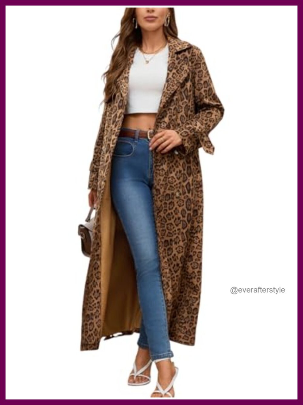 Faux Suede Long Trench Coat Notched Lapel Double Breasted Belted Pea Coat